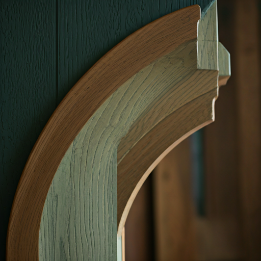 Macro close-up of a woodworker's hand smoothing a fine grain timber joint with a hand plane, wood shavings visible