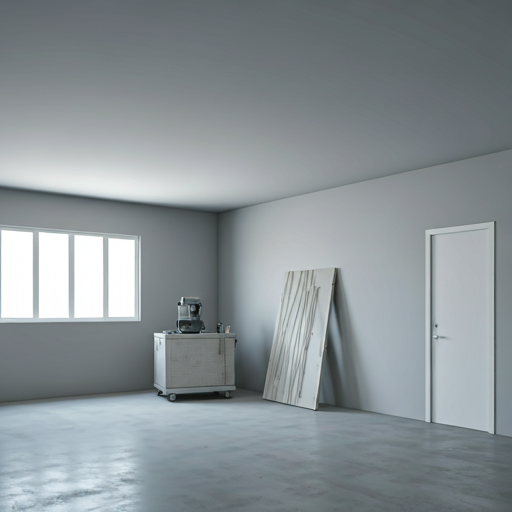 Elegant and minimalist modern interior of a Barcelona apartment with warm wood accents and abundant natural light